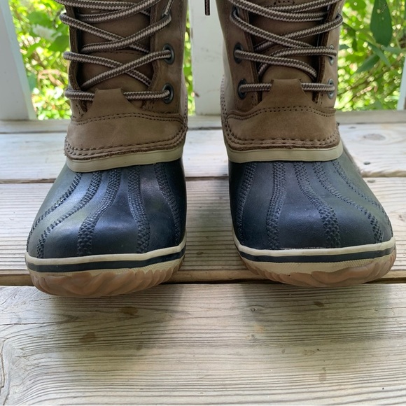Sorel Women's Slimpack Lace II Duck Boots size 8 Waterproof Leather NL3058-245 - Picture 6 of 13